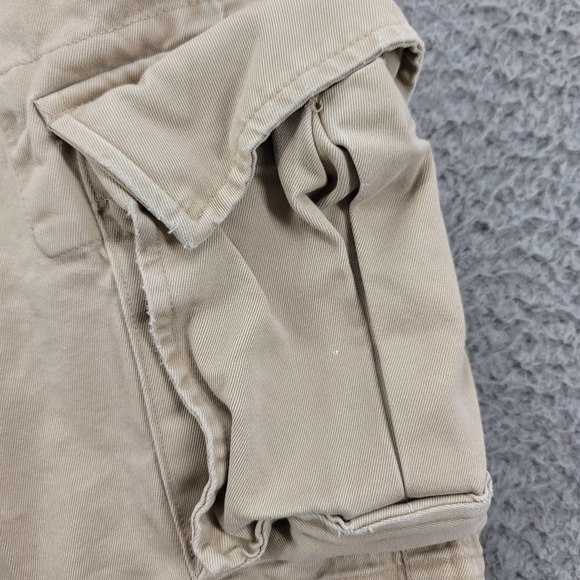 Lands' End Shorts Mens‎ 36 Tan Khaki Cargo Outdoor Hiking Pockets - Picture 2 of 11